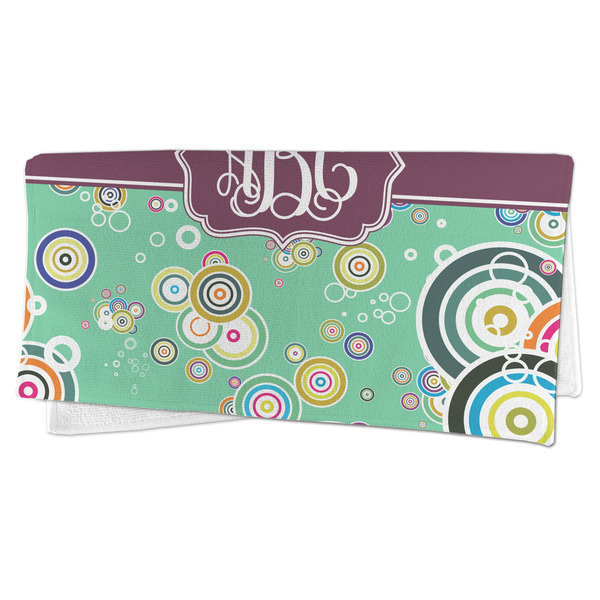 Colored Circles Microfiber Dish Rag - FOLDED (half)