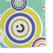 Colored Circles Microfiber Dish Towel - DETAIL