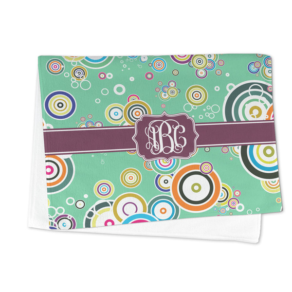 Colored Circles Microfiber Dish Towel - FOLDED HALF