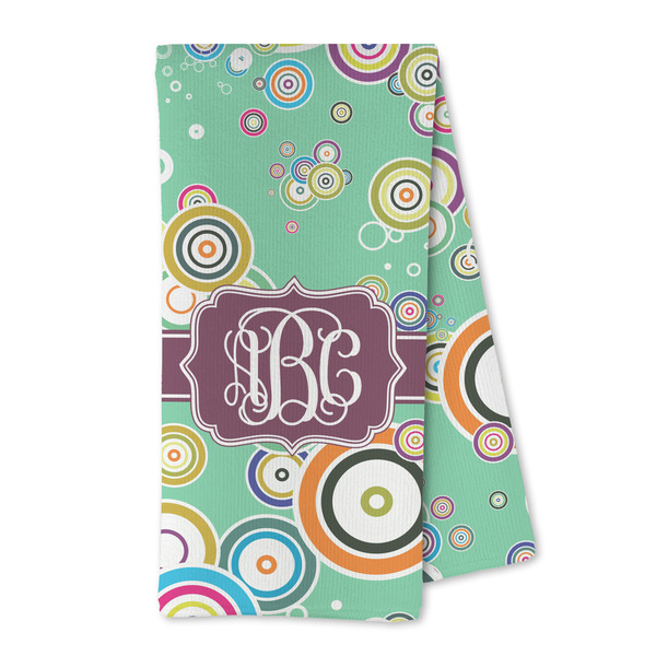 Custom Colored Circles Kitchen Towel - Microfiber (Personalized)