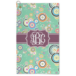 Colored Circles Microfiber Golf Towel - Large (Personalized)