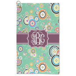 Colored Circles Microfiber Golf Towel (Personalized)