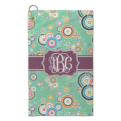 Colored Circles Microfiber Golf Towel - Small (Personalized)