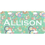 Colored Circles Mini/Bicycle License Plate (Personalized)