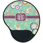 Colored Circles Mouse Pad with Wrist Support