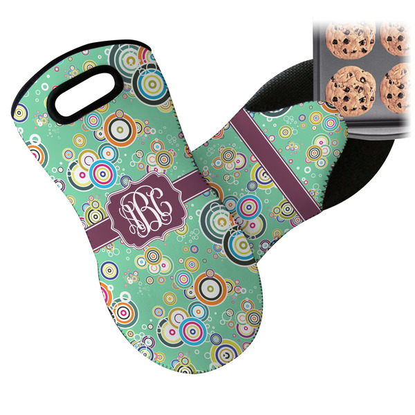 Colored Circles Neoprene Oven Mitt