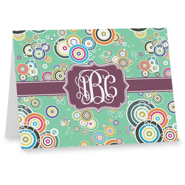 Custom Colored Circles Note cards (Personalized)