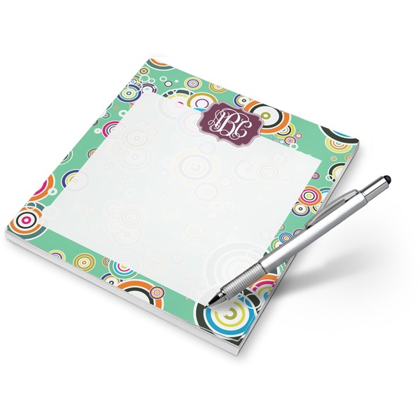 Custom Colored Circles Notepad (Personalized)