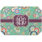 Colored Circles Dining Table Mat - Octagon (Single-Sided) w/ Monogram