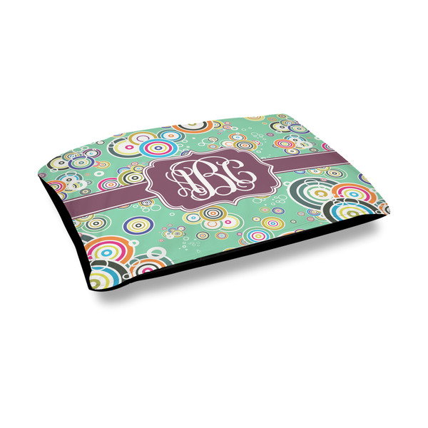 Custom Colored Circles Outdoor Dog Bed - Medium (Personalized)