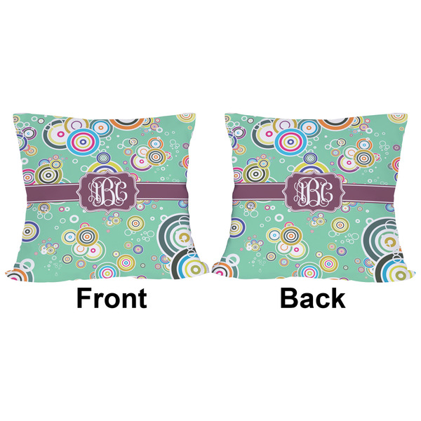 Colored Circles Outdoor Pillow - 16x16