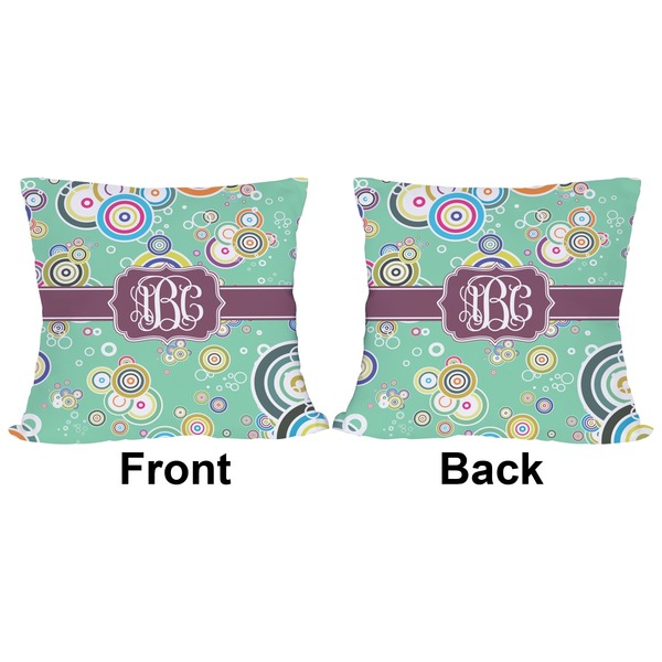 Colored Circles Outdoor Pillow - 20x20