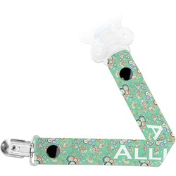 Colored Circles Pacifier Clip (Personalized)