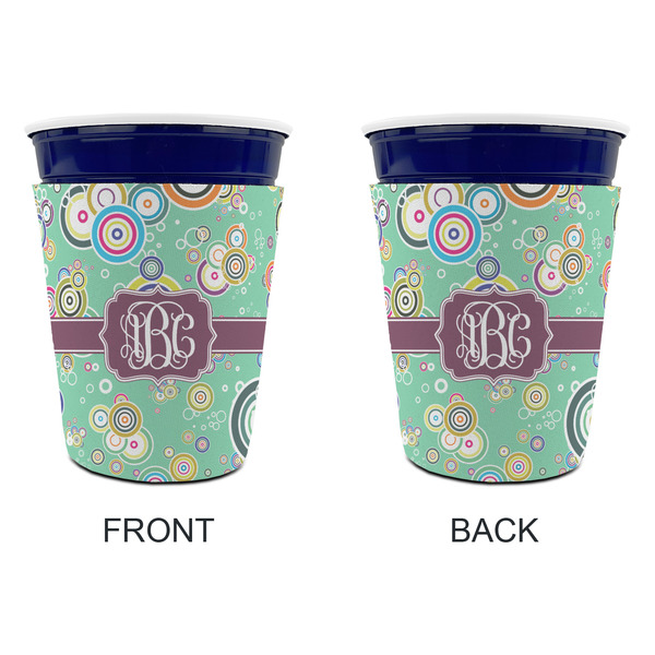 Colored Circles Party Cup Sleeves - without bottom - Approval