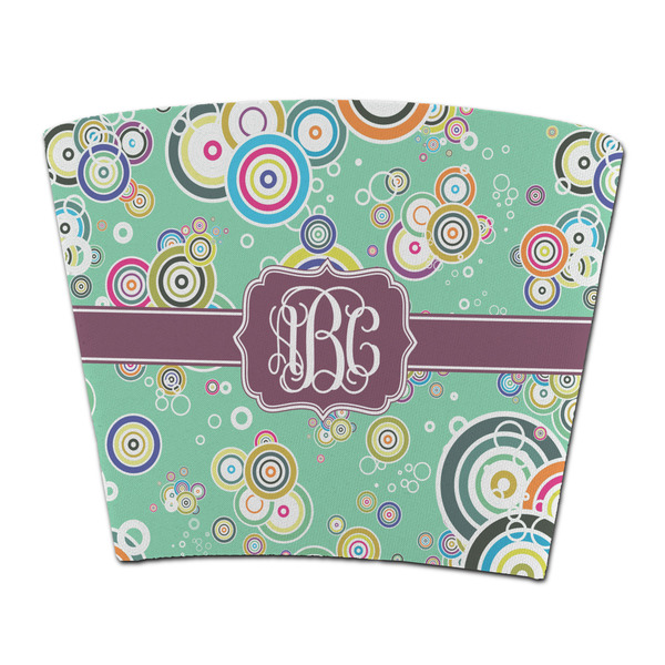 Custom Colored Circles Party Cup Sleeve - without bottom (Personalized)