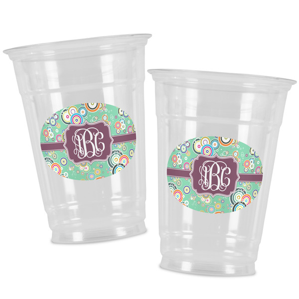 Colored Circles Party Cups - 16oz - Alt View