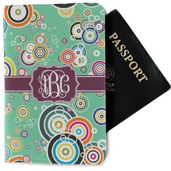 Colored Circles Passport Holder - Fabric (Personalized)