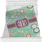 Colored Circles Personalized Blanket