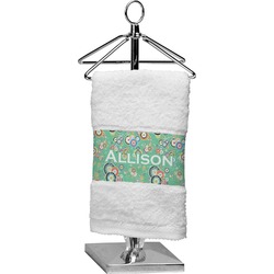 Colored Circles Cotton Finger Tip Towel (Personalized)