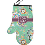 Colored Circles Left Oven Mitt (Personalized)