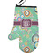 Colored Circles Personalized Oven Mitt - Left