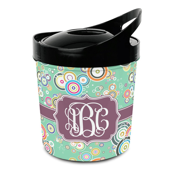 Custom Colored Circles Plastic Ice Bucket (Personalized)