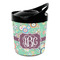 Colored Circles Personalized Plastic Ice Bucket