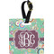 Colored Circles Personalized Square Luggage Tag