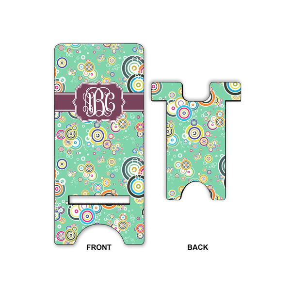 Colored Circles Phone Stand - Front & Back