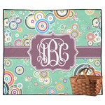 Colored Circles Outdoor Picnic Blanket (Personalized)