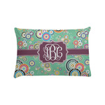 Colored Circles Pillow Case - Standard w/ Monogram