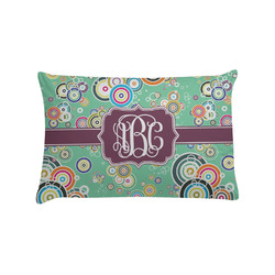 Colored Circles Pillow Case - Standard w/ Monogram