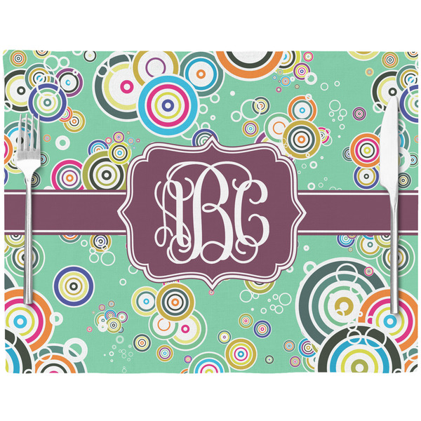 Colored Circles Placemat with Props