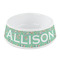 Colored Circles Plastic Dog Bowl - Small (Personalized)