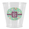 Colored Circles Plastic Shot Glass (Personalized)