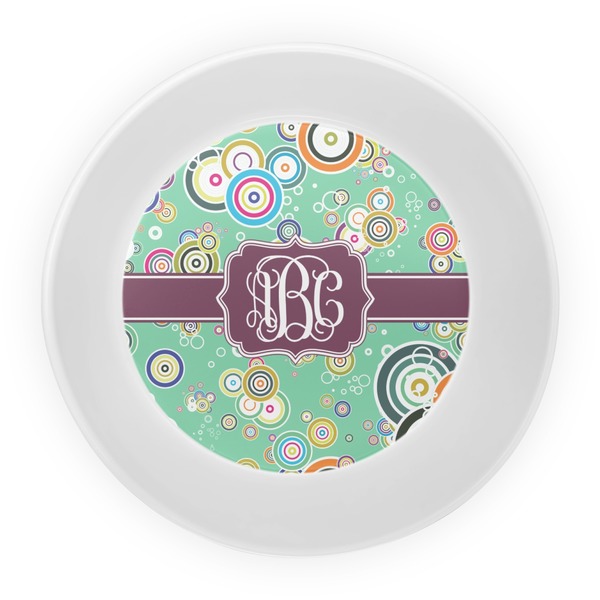Colored Circles Melamine Bowl - Center