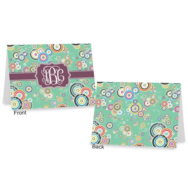 Colored Circles Postcard - Front and Back