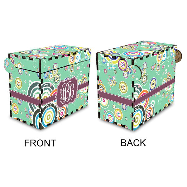 Colored Circles Recipe Box - Full Color - Approval