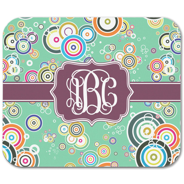 Colored Circles Rectangular Mouse Pad - APPROVAL