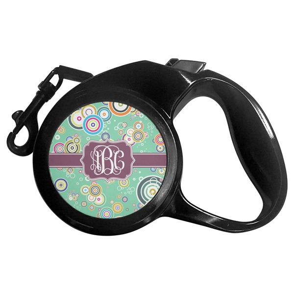 Custom Colored Circles Retractable Dog Leash (Personalized)