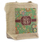 Colored Circles Reusable Cotton Grocery Bag - Front View