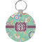 Colored Circles Round Keychain (Personalized)