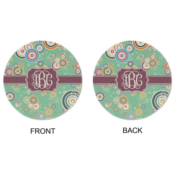 Colored Circles Round Linen Placemats - APPROVAL (double sided)