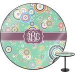 Colored Circles Round Table (Personalized)