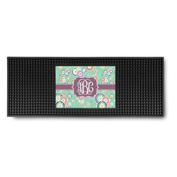 Colored Circles Rubber Bar Mat (Personalized)