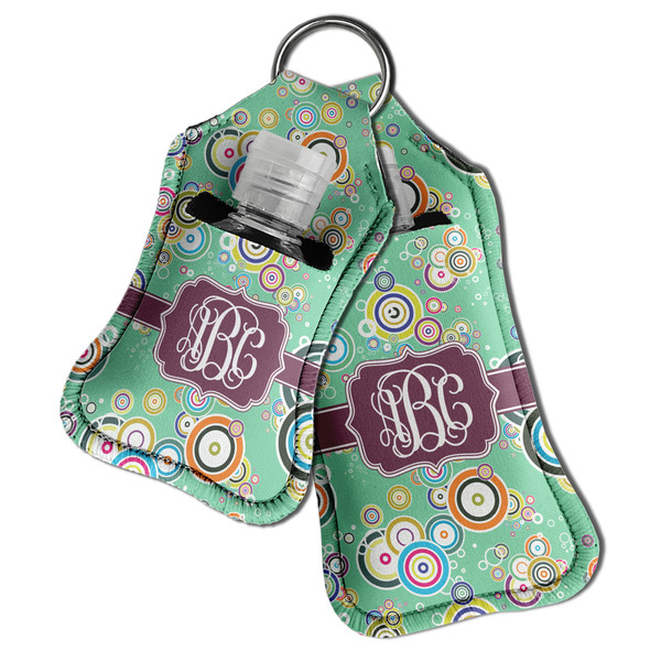 Colored Circles Sanitizer Holder Keychain - Both in Case (PARENT)