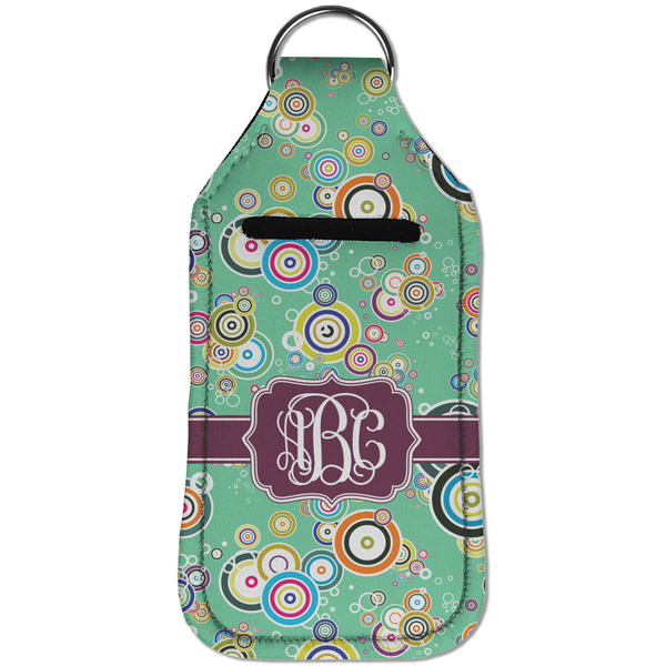 Colored Circles Sanitizer Holder Keychain - Large (Front)
