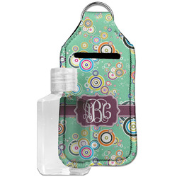 Colored Circles Hand Sanitizer & Keychain Holder - Large (Personalized)