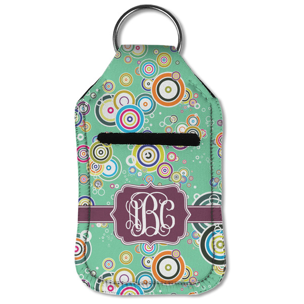 Colored Circles Sanitizer Holder Keychain - Small (Front Flat)