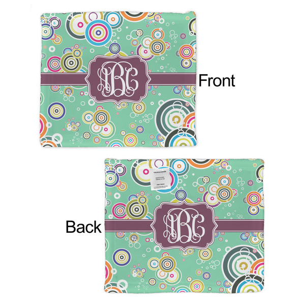Colored Circles Security Blanket - Front & Back View
